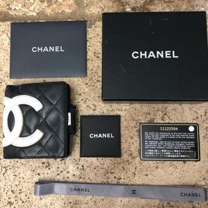 Chanel wallet w change purse full set